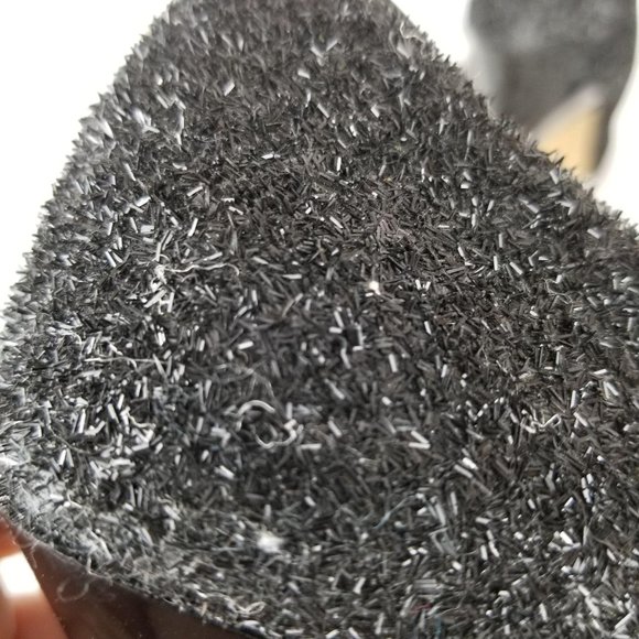 NINE WEST Womens sz 8《265》glitter peep toe pumps - Picture 5 of 9